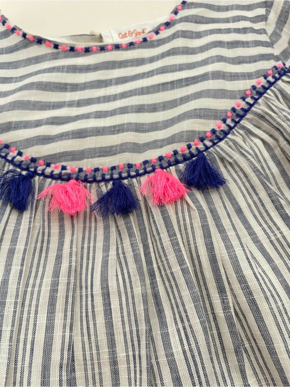 Cat & Jack Embroidered & Tassel Shirt